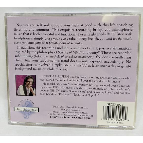 Steven Halpern – Radiant Health & Well Being CD - 1994 Meditation, Therapy - Picture 4 of 5